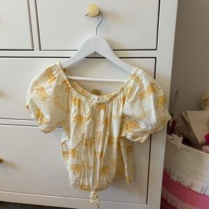 Girl’s MNG Tiger Print Shirt Size 7-8 Years